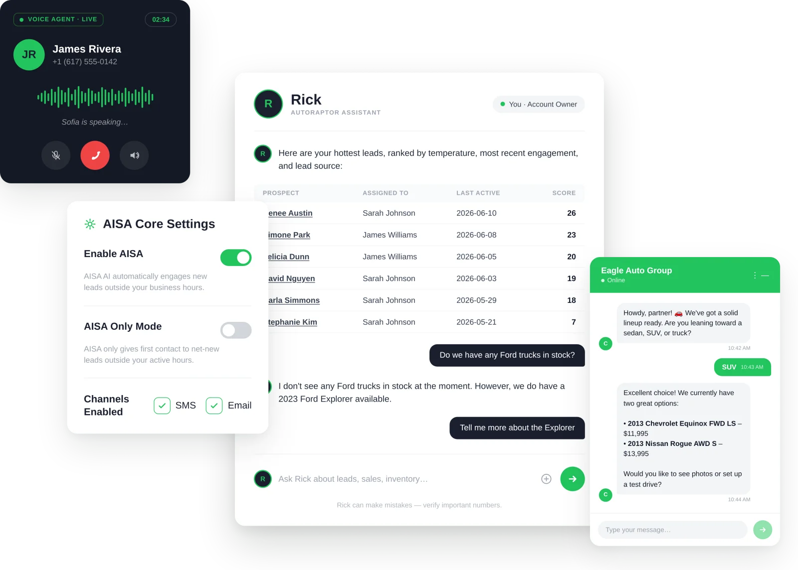 AutoRaptor AI CRM workflow