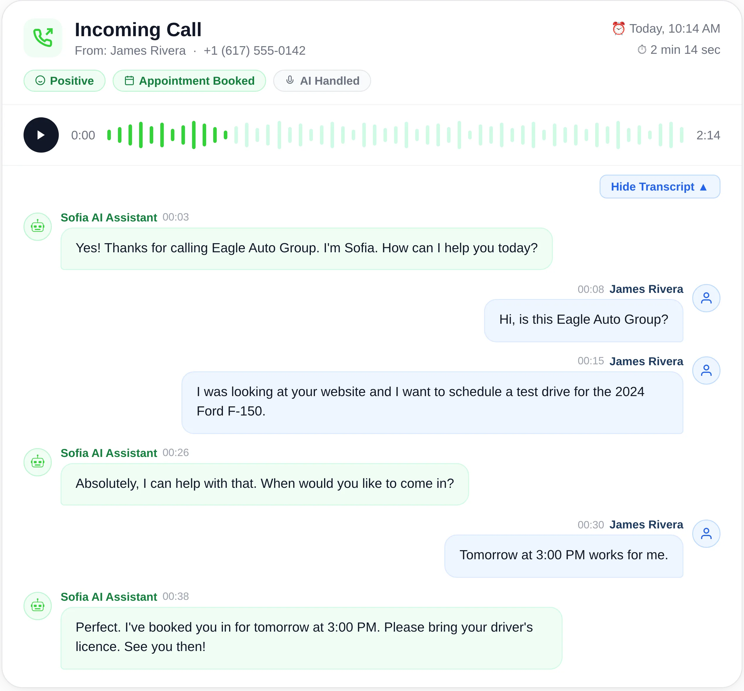 Integrated Into Your CRM. Built to Sound Like Your Dealership